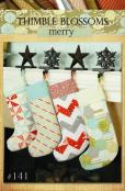 Merry Stockings - Christmas stockings sewing pattern by Camille Roskelley of Thimble Blossoms