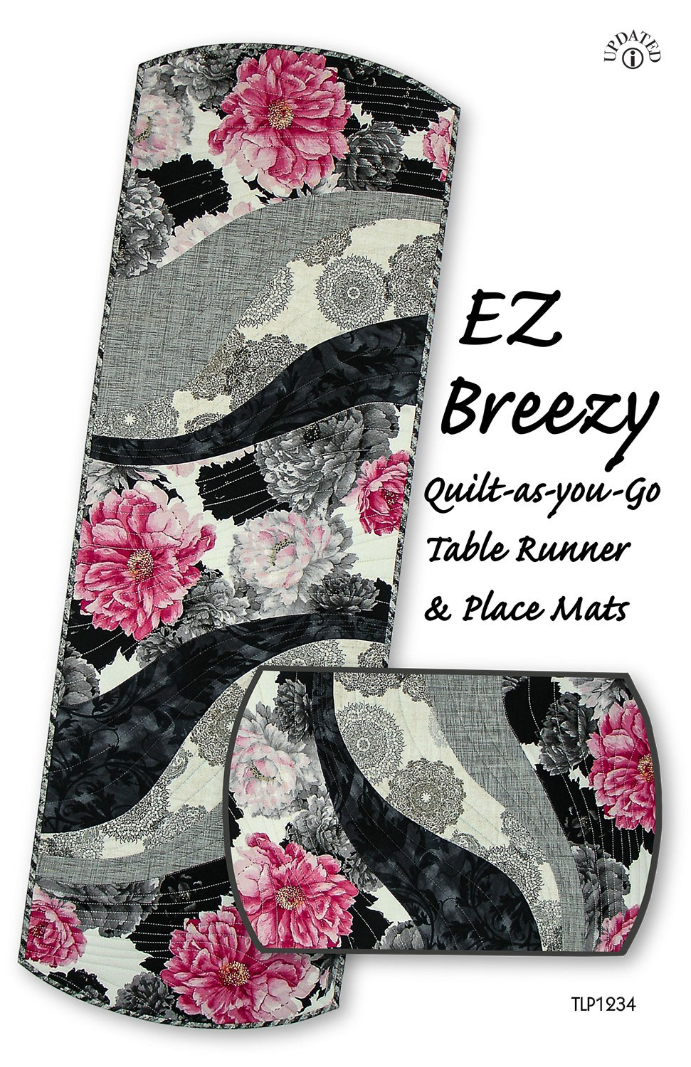 EZ Breezy Quilt as you go Table Runner Place Mats Sewing Pattern By Tiger Lily Press