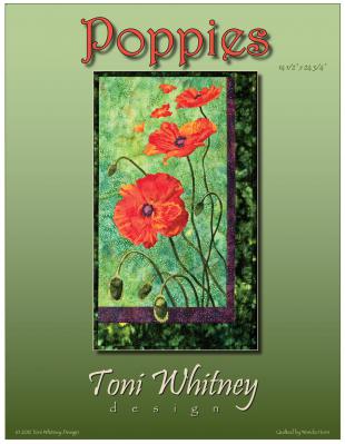 Poppies quilt sewing pattern from Toni Whitney Designs