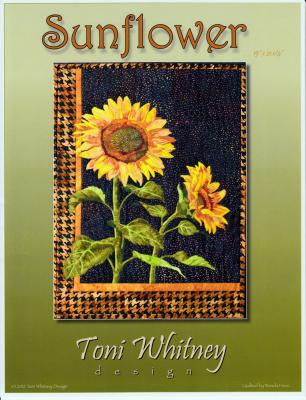 Sunflower quilt sewing pattern from Toni Whitney Designs