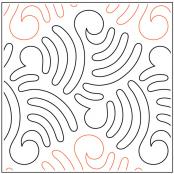 Giggle PAPER longarm quilting pantograph design by Barbara Becker