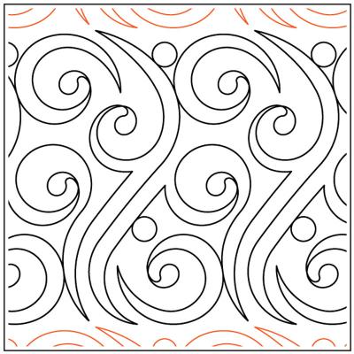 Always Splendid PAPER longarm quilting pantograph design by Christy Dillon