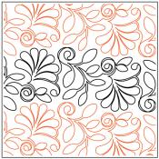 Arabella PAPER longarm quilting pantograph design by Christy Dillon 1