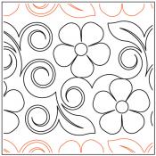 Clementine-Flowers-paper-longarm-quilting-pantograph-design-Christy-Dillon