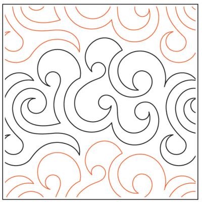 INVENTORY REDUCTION - Chorus PAPER longarm quilting pantograph design by Kimberly Dewling of Lakeridge Designs