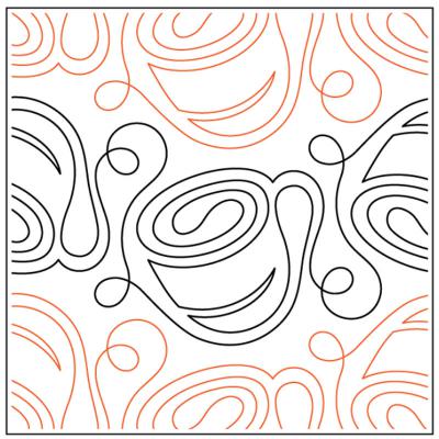 INVENTORY REDUCTION - Java Time PAPER longarm quilting pantograph design by Kimberly Dewling of Lakeridge Designs