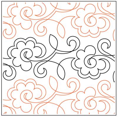 INVENTORY REDUCTION - Jubilation PAPER longarm quilting pantograph design by Kimberly Dewling of Lakeridge Designs