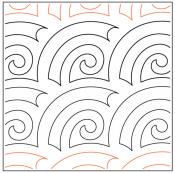 Cinnamon-Buns-paper-longarm-quilting-pantograph-design-lakeridge-designs-kimberly-dewling