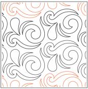 Curly-Wave-paper-longarm-quilting-pantograph-design-lakeridge-designs-kimberly-dewling