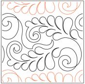 Feather-Frenzy-paper-longarm-quilting-pantograph-design-lakeridge-designs-kimberly-dewling