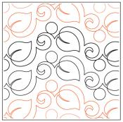 Carefree PAPER longarm quilting pantograph design by Timeless Quilting  Designs