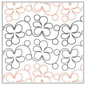 Carefree PAPER longarm quilting pantograph design by Timeless Quilting  Designs