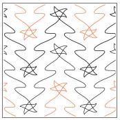 Falling Stars - Quilting Pantograph Pattern — Quilting Pantographs